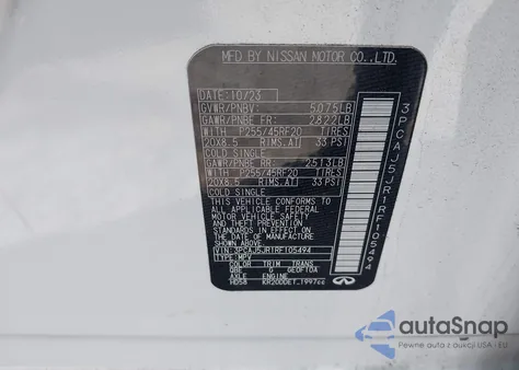 2024 Infiniti Qx55 Luxe Awd from USA, damaged, VIN 3PCAJ5JR1RF105494